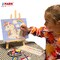 Complete Acrylic Paint Set for Kids, Includes Washable Paints, Storage Bag, Wood Easel, Canvas and More